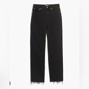 Madewell Curvy Perfect Vintage Straight Jean.  24.  Black.  NWT.
